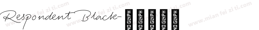 Respondent Black字体转换